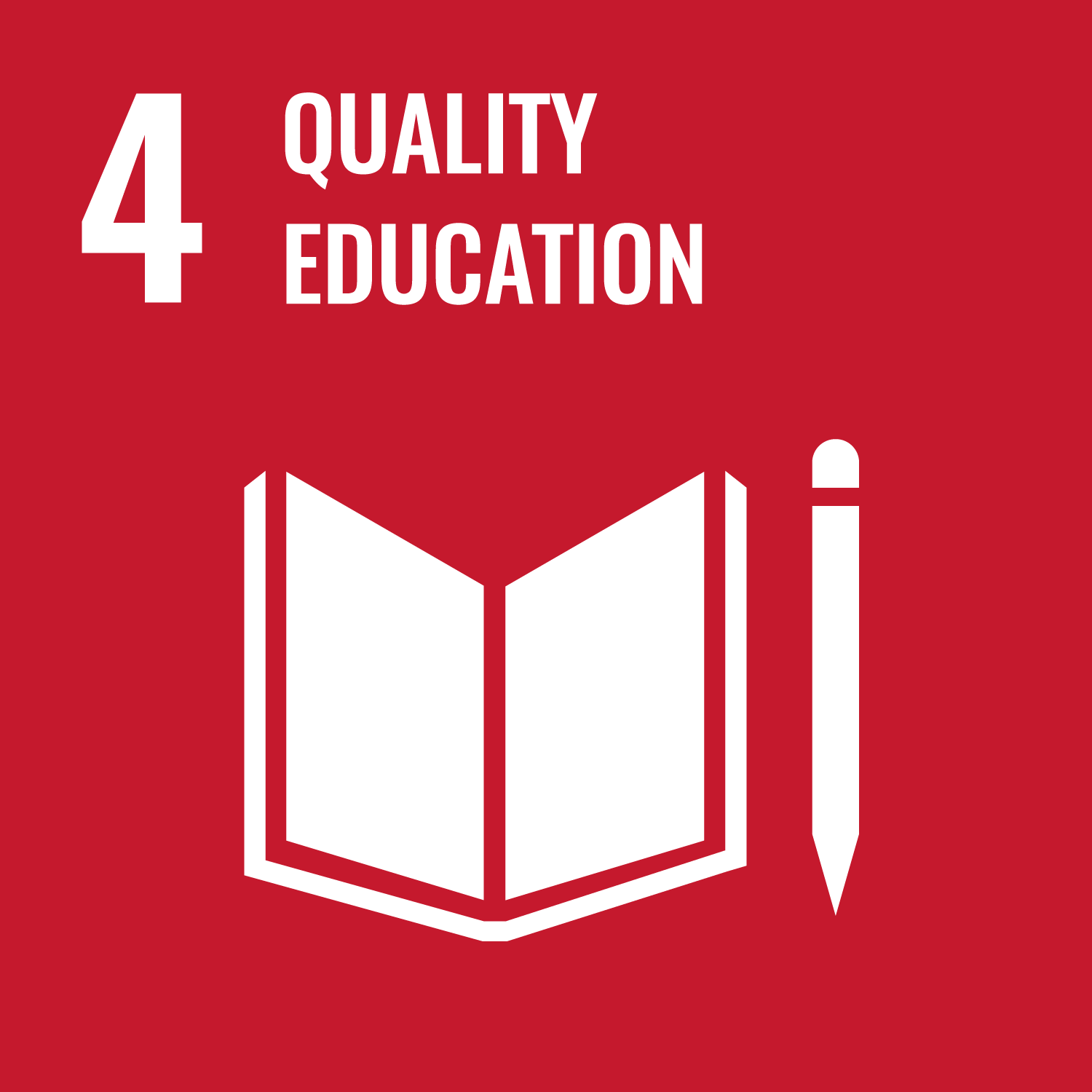 UN Sustainability Goal Icon #4